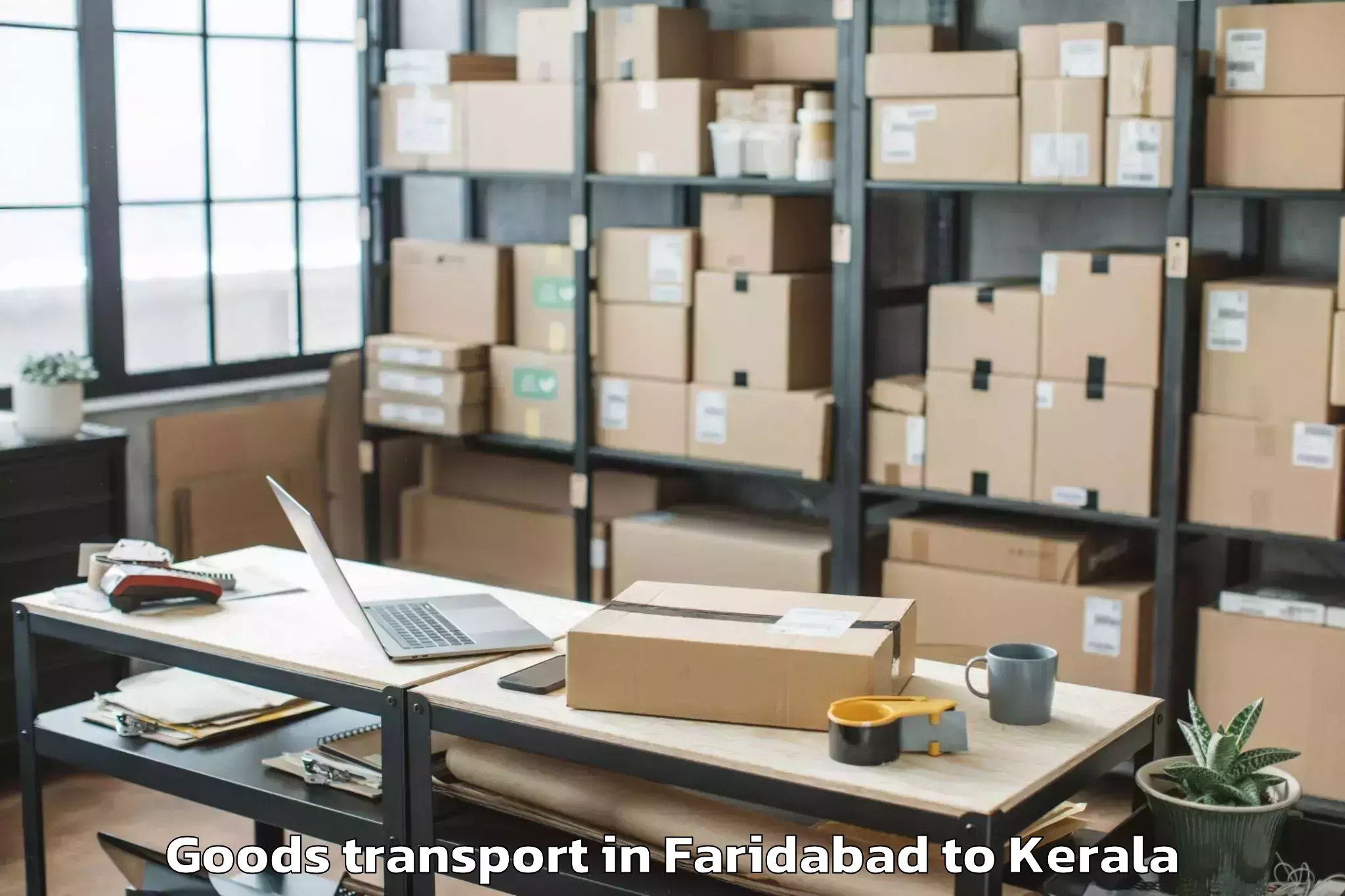 Discover Faridabad to Thenhipalam Goods Transport